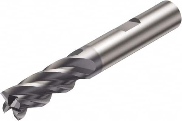 Corner Radius End Mill: 16 mm Dia, 32 mm LOC, 4 Flutes, Solid Carbide MPN:6260111