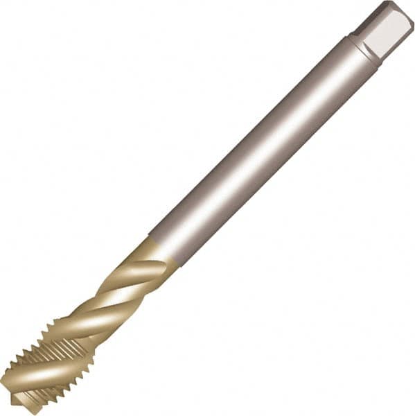 Spiral Flute Tap: 7/16-14 UNC, 3 Flutes, 3BX Class of Fit, High Speed Steel, Bright/Uncoated MPN:6966748