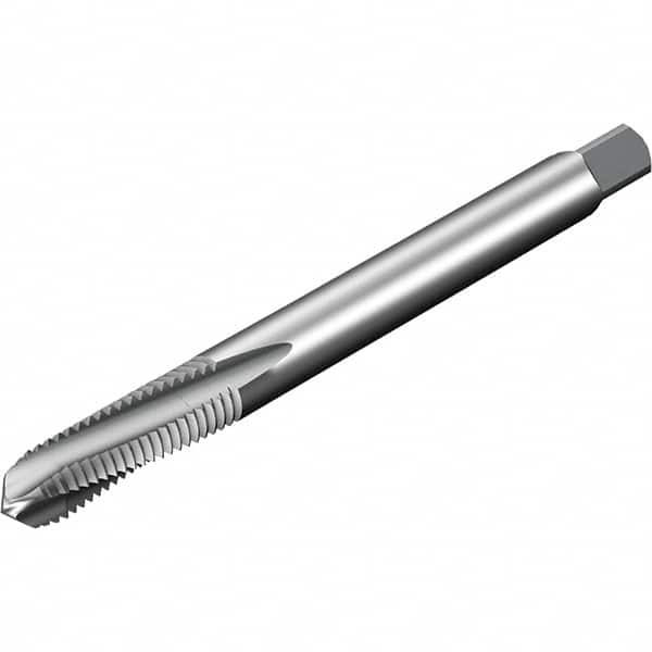 Spiral Flute Tap: 4 Flutes, 3B Class of Fit, Powdered Metal & High Speed Steel, Bright/Uncoated MPN:7382495