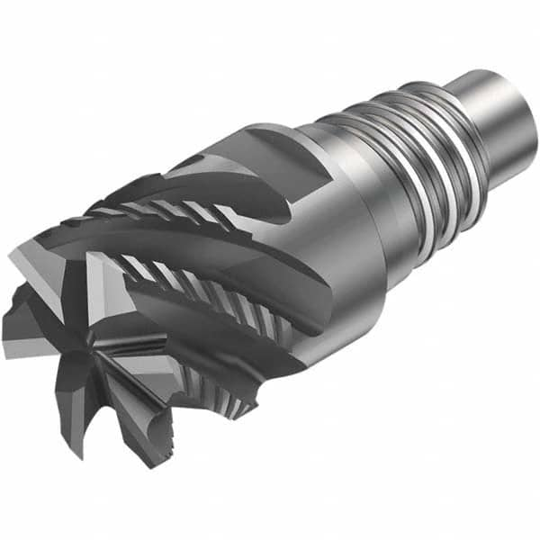 Square End Mill Heads, Mill Diameter (Decimal Inch): 0.3937 , Mill Diameter (mm): 10.00 , Length of Cut (mm): 5.50 , Connection Type: E10  MPN:7611698