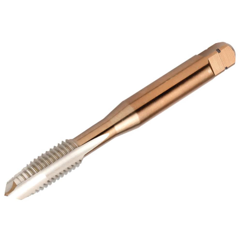 Spiral Point Tap: M2x0.4 Metric, 2 Flutes, Plug, 6H Class of Fit, High Speed Steel, FeN Coated MPN:8248449