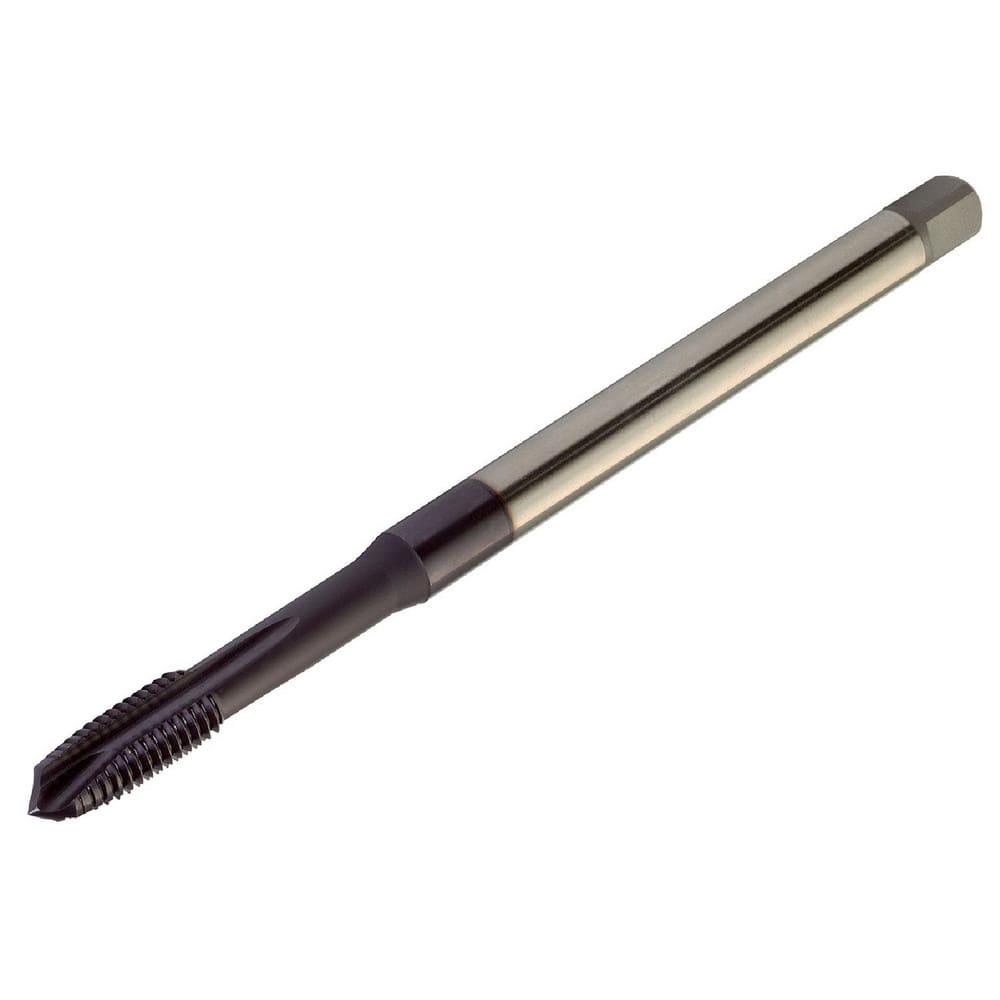 Spiral Point Tap: M8x1.25 Metric, 3 Flutes, Plug, 6H Class of Fit, High Speed Steel, TiAlN Coated MPN:8248508