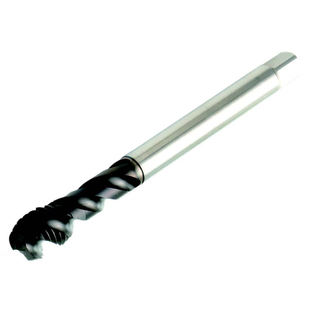 Spiral Flute Tap: M8 M, 3 Flutes, Semi-Bottoming, 6H Class of Fit, Powdered Metal, TiAlN/WC/C Coated MPN:8248663