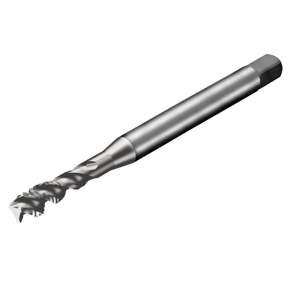 Spiral Flute Tap: M8 M, 3 Flutes, Semi-Bottoming, 6H Class of Fit, High Speed Steel, Uncoated MPN:8251244