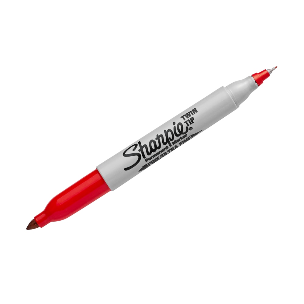 Sharpie Twin-Tip Permanent Marker, Red (Min Order Qty 31) MPN:32002EA