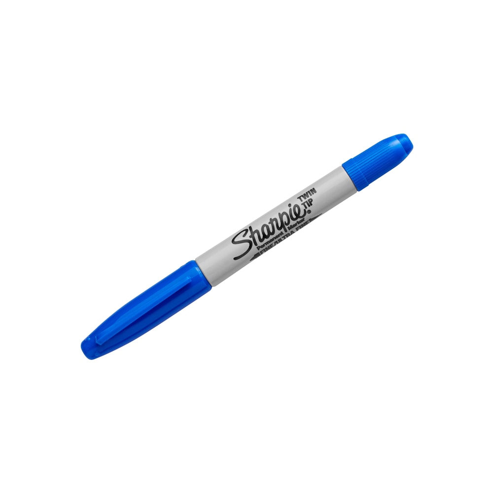 Sharpie Twin-Tip Permanent Marker, Blue (Min Order Qty 32) MPN:32003EA