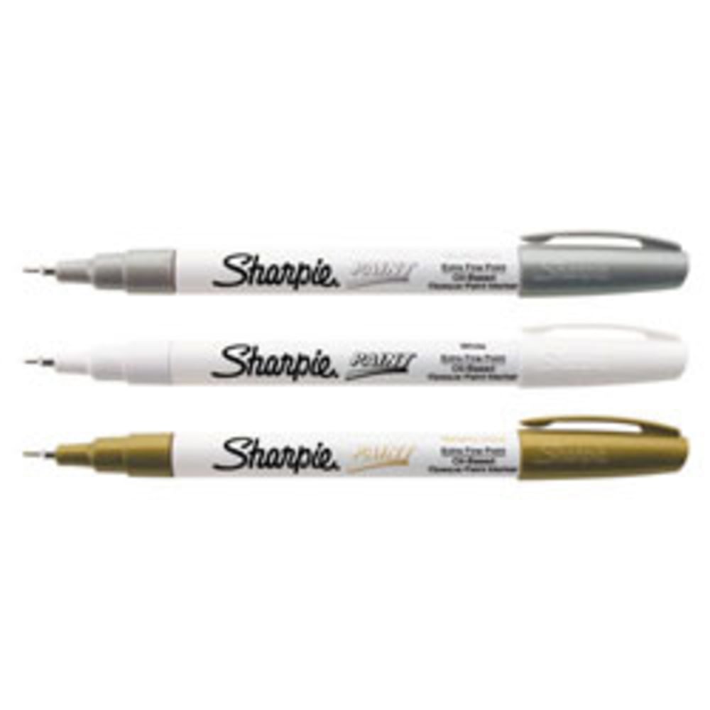 Sharpie Oil-Based Paint Marker, Extra-Fine Point, White Barrel, White Ink (Min Order Qty 8) MPN:35531