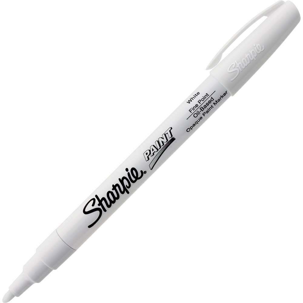 Sharpie Oil-Based Paint Marker, Fine Point, White (Min Order Qty 18) MPN:35543