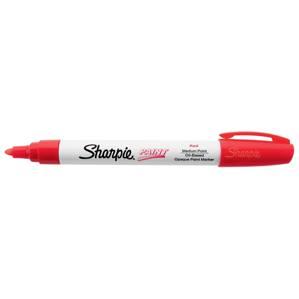 Sharpie Paint Marker, Bullet Point, Red (Min Order Qty 24) MPN:35550