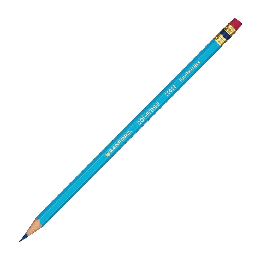 Prismacolor Col-Erase Pencils, Nonphoto Blue, Box of 12 (Min Order Qty 8) MPN:20028