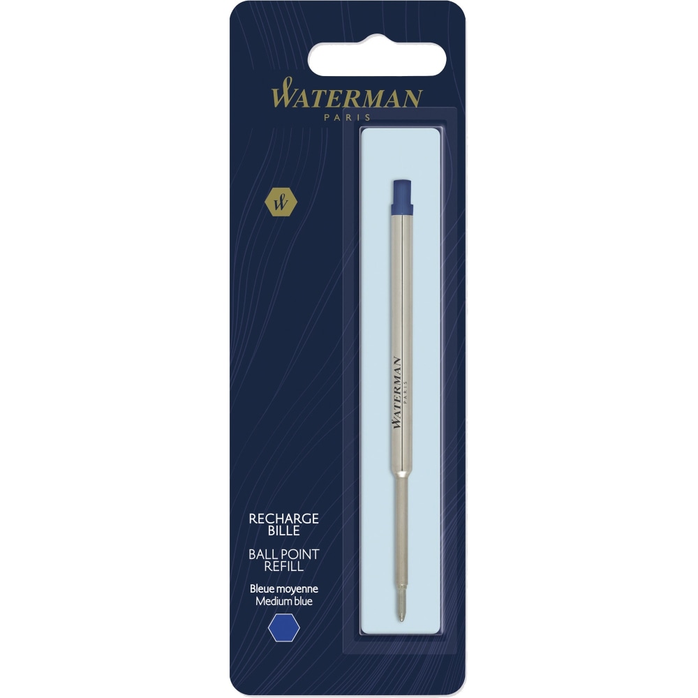 Waterman Ballpoint Pen Refill - Medium Point - Blue Ink - 1 Each (Min Order Qty 8) MPN:S0944490