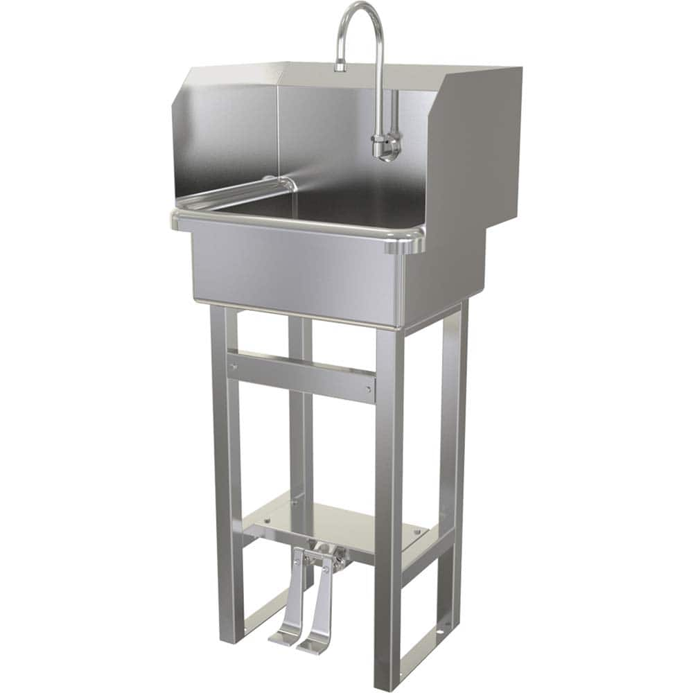 Wash Sink: Floor Mount, 304 Stainless Steel MPN:727