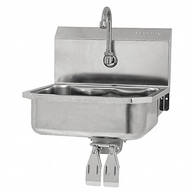 SaniLav Wall Mnt Sink Rect 14inx11inx5in MPN:605D-0.5