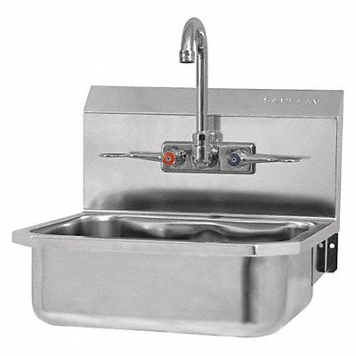 SaniLav Wall Mnt Sink Rect 14inx11inx5in MPN:605FL-0.5