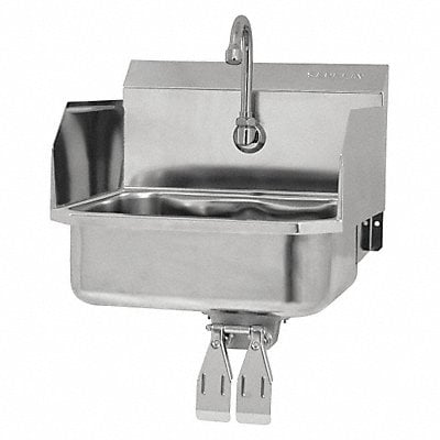 SaniLav Wall Mnt Sink Rect 14inx11inx5in MPN:607D-0.5