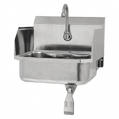 SaniLav Wall Mnt Sink Rect 14inx11inx5in MPN:607L-0.5