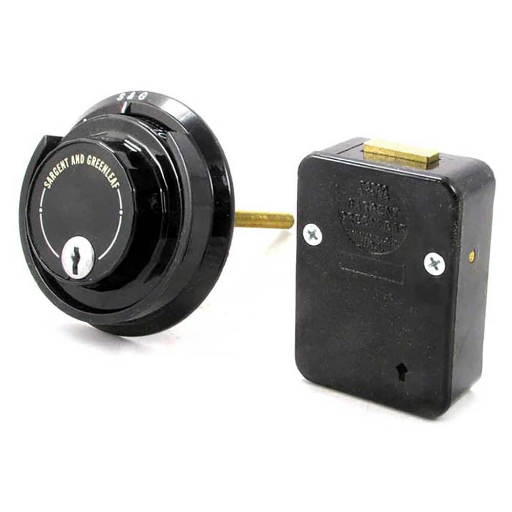 Combination Safe Locks, Number of Wheels: 3.000 , Material: Brass , Color: Black , Key Changeable: Yes , Includes: Unique Torque Adjuster  MPN:6730-112