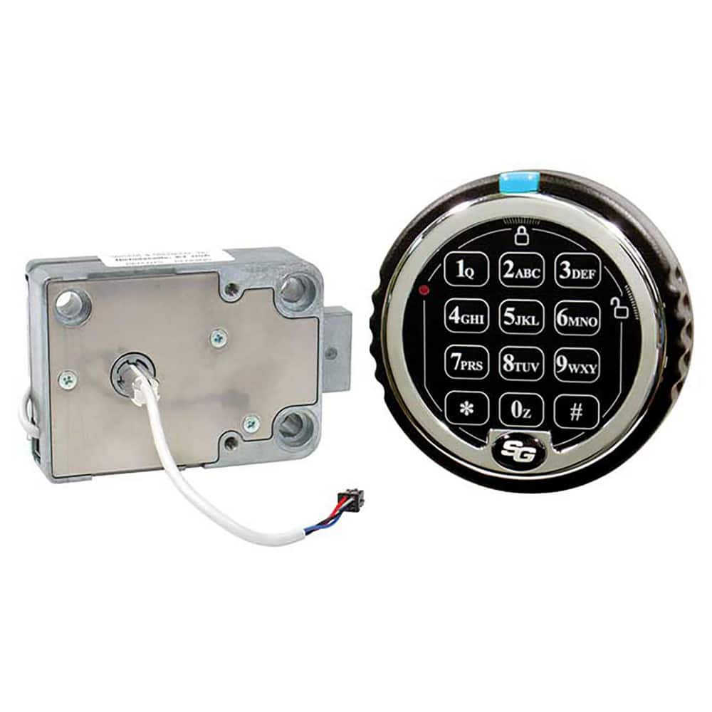 Keypad Safe Locks, Lock Type: Combination , Material: Steel , Color: Black , Back Lit: Yes , Audible Feedback: No  MPN:2007-102