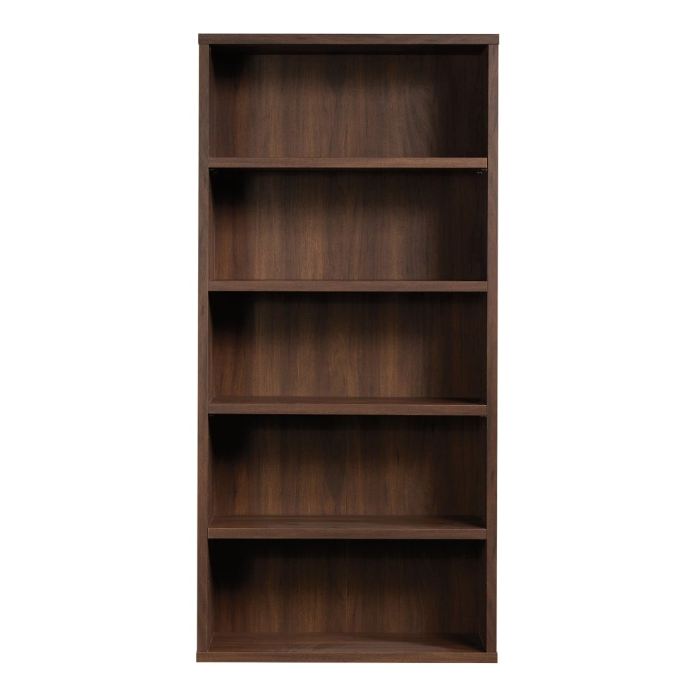 Sauder Optimum 73-1/2inH 5-Shelf Bookcase, Spiced Mahogany MPN:425996