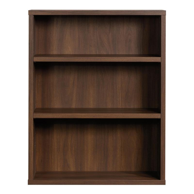 Sauder Optimum 45inH 3-Shelf Bookcase Spiced Mahogany MPN:426015