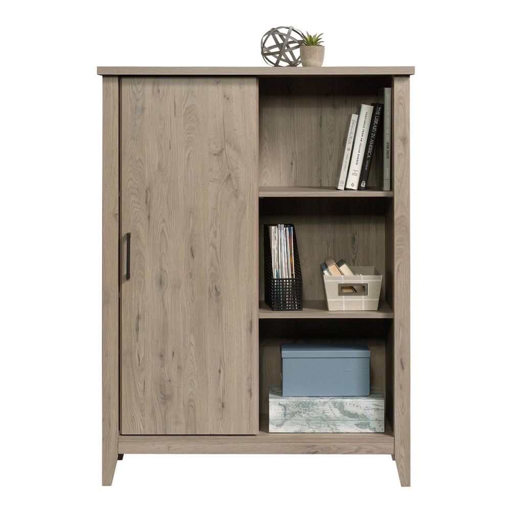 Sauder Summit Station 52inH Bookcase With Sliding Door, Laurel Oak MPN:427164