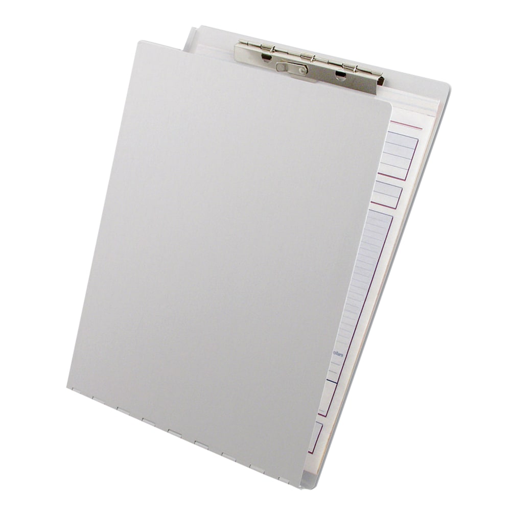 Saunders Aluminum Clipboard With Writing Plate, 8 1/2in x 12in, Silver (Min Order Qty 2) MPN:12017