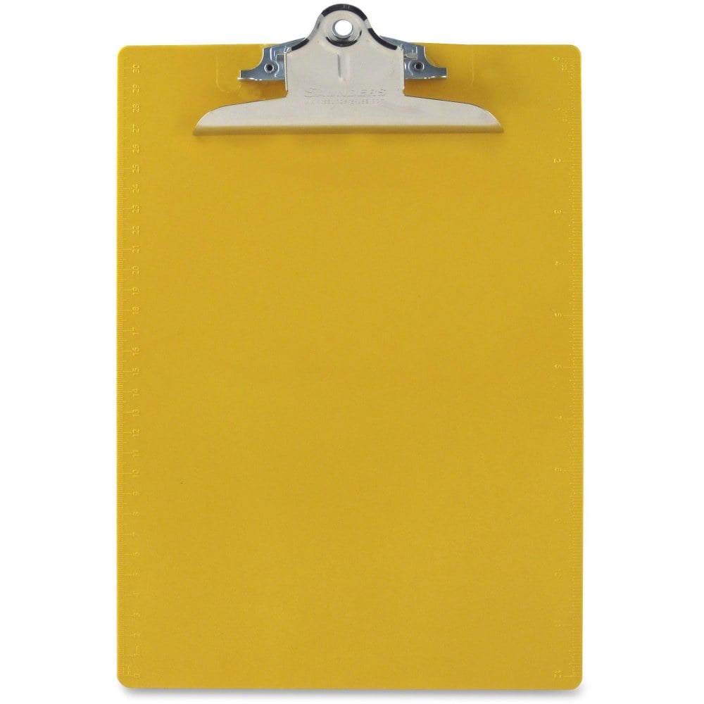 Saunders Plastic Clipboard, 1inClip, 96% Recycled, Yellow (Min Order Qty 7) MPN:21605