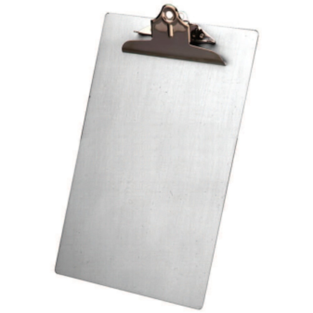 Saunders Aluminum Round Corner Clipboards - 1in Clip Capacity - 8 1/2in x 14in - Clamp - Aluminum - Silver - 1 Each (Min Order Qty 4) MPN:22519