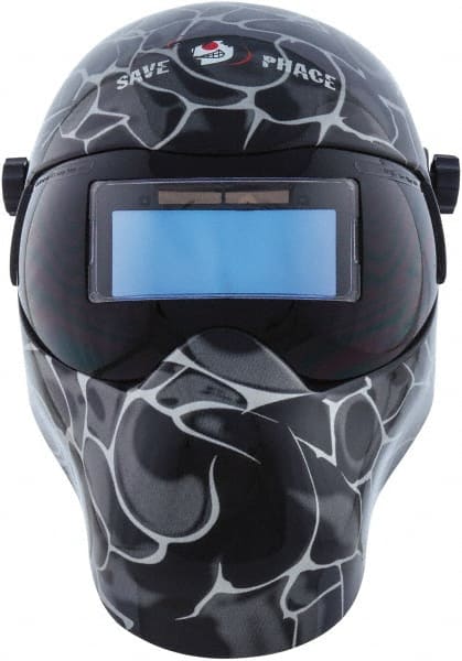 Welding Helmet: Black & Gray, Nylon, Shade 3 to 10 MPN:3010059