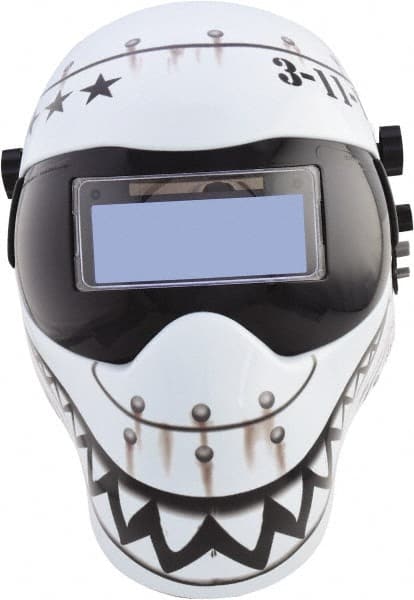 Welding Helmet: Black & White, Nylon, Shade 4 & 9 to 13 MPN:3012602