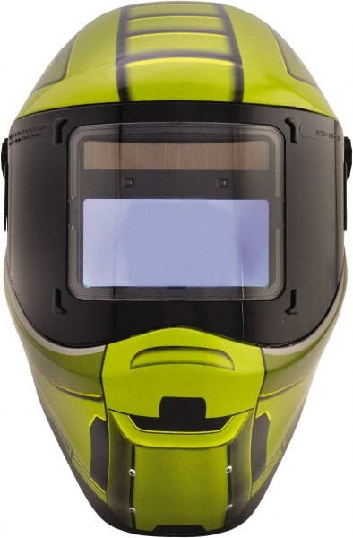 Welding Helmet: Green & Black, Nylon, Shade 3 to 10 MPN:3012671