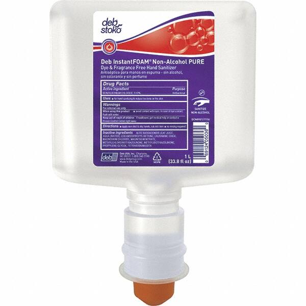 Hand Sanitizer: Foam, 1.2 L Dispenser Refill, Alcohol Free MPN:AFS120TF