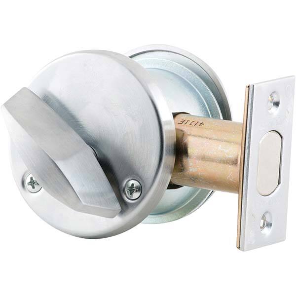 Deadbolts, Deadbolt Type: Single Cylinder , Lock Type: Single Cylinder , Finish: Satin Chrome , Hand Orientation: Non-Handed  MPN:B660P 626