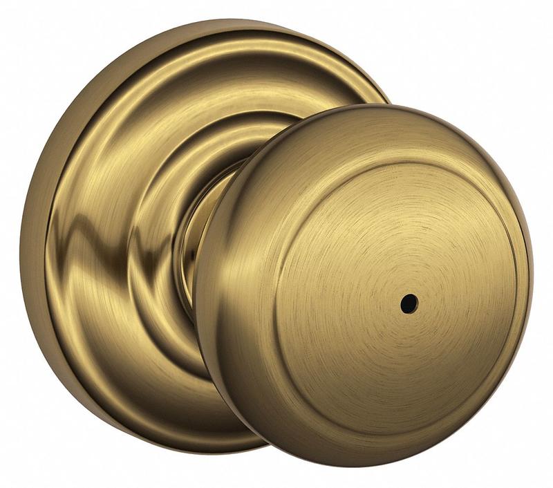 Knob Lockset Antique Brass Privacy Gr 2 MPN:F40 AND 609 AND