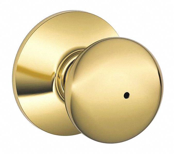 Knob Lockset Bright Brass /Bright Chrome MPN:F40 PLY 605X625