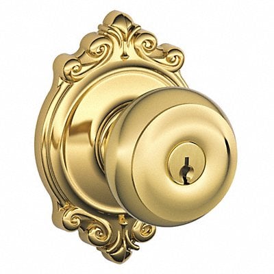 Knob Lockset Mechanical Entrance Grd. 1 MPN:F51A GEO 605 BRK