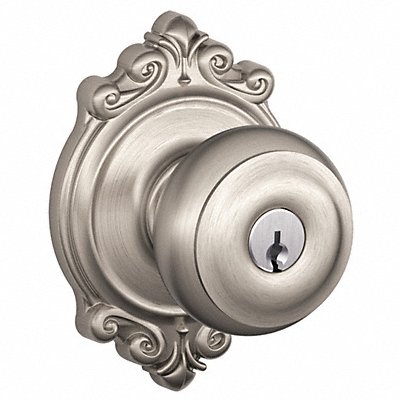 Knob Lockset Mechanical Entrance Grd. 1 MPN:F51A GEO 619 BRK