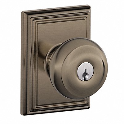 Knob Lockset Mechanical Entrance Grd. 1 MPN:F51A GEO 620 ADD