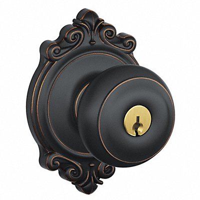 Knob Lockset Mechanical Entrance Grd. 1 MPN:F51A GEO 716 BRK