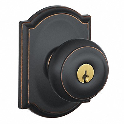 Knob Lockset Mechanical Entrance Grd. 1 MPN:F51A GEO 716 CAM