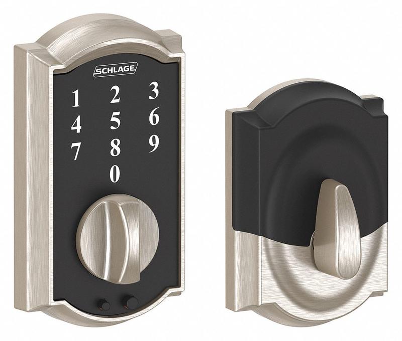 Electronic Lock Deadbolt Satin Nickel MPN:BE375 CAM 619