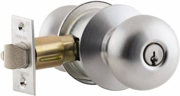 Satin Chrome Entrance Knob Lockset MPN:A53PD PLY 626