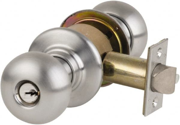 Satin Chrome Storeroom Knob Lockset MPN:A80PD ORB 626