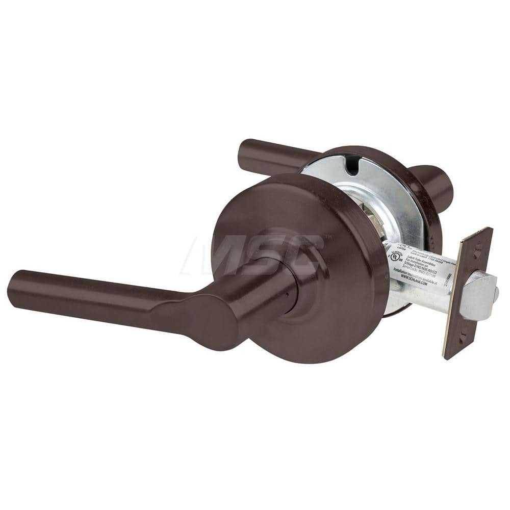 Lever Locksets, Lockset Type: Cylindrical Lock , Key Type: Keyless , Back Set: 2-3/4 (Inch), Cylinder Type: No Keyway , Material: Metal  MPN:ALX10 BRW 613