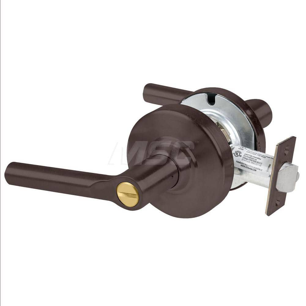 Lever Locksets, Lockset Type: Cylindrical Lock , Key Type: Keyless , Back Set: 2-3/4 (Inch), Cylinder Type: No Keyway , Material: Metal  MPN:ALX40 BRW 613