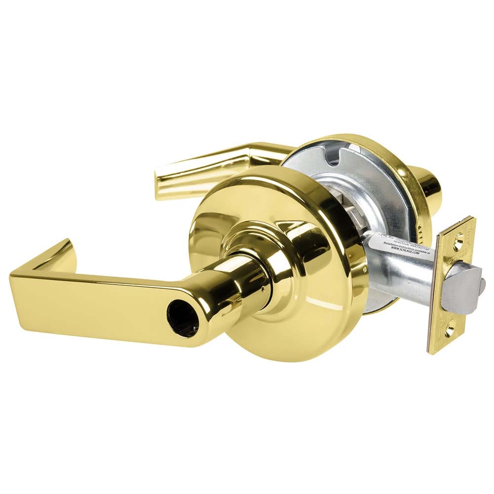 Lever Locksets, Door Thickness: 1 3/8 - 1 3/4, Key Type: Conventional, Back Set: 2-3/4, For Use With: Commerical installation, Finish/Coating: Bright Brass MPN:ALX50L RHO 605