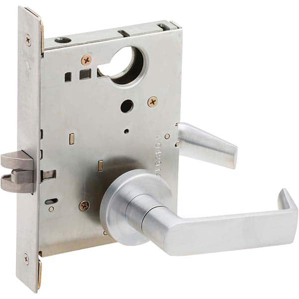 Lever Locksets, Type: Office, Door Thickness: 1-3/4, Key Type: Conventional, Back Set: 2-3/4, For Use With: Commercial Doors, Finish/Coating: Satin Chrome MPN:L9050L 06A 626