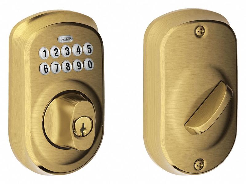 Push Button Lockset Deadbolt Handle MPN:BE365 PLY 609