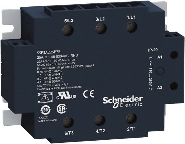 3 Pole, 3NO, 18-36 VAC Control Relay MPN:SSP3A225B7R