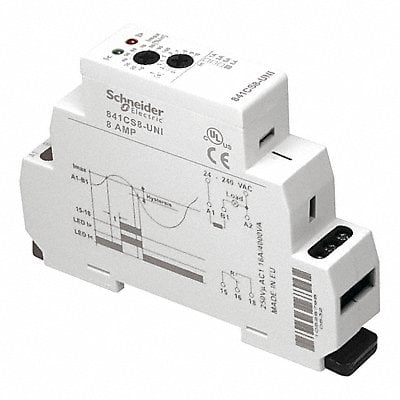 Current Sensing Relay 0.8to8A 24to240VAC MPN:841CS8-UNI